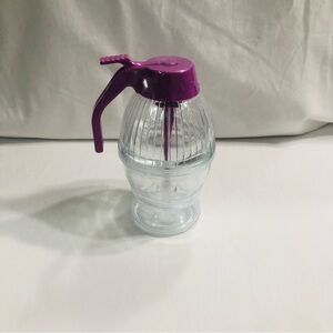 Purple and Clear honey coffee Syrup beverages Dispenser. 11oz